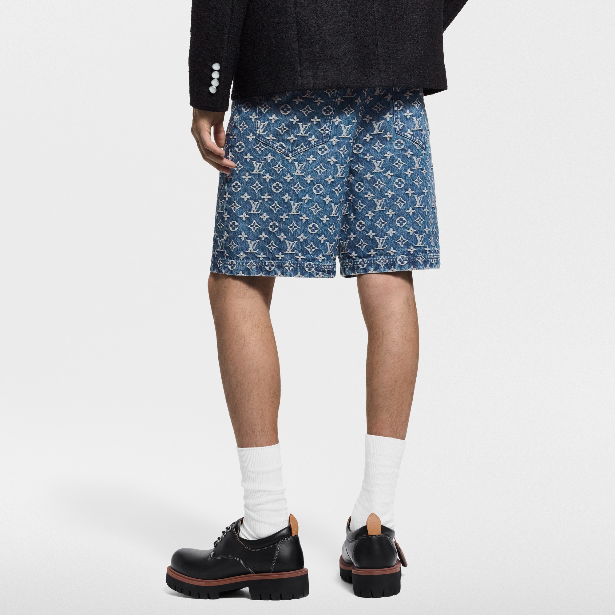 Monogram Denim Shorts - Ready-to-Wear 1AJBJQ | LOUIS VUITTON